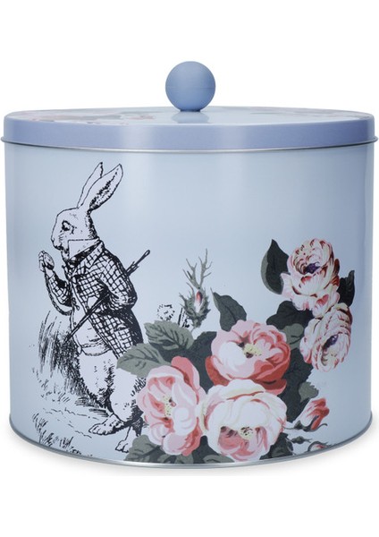 x V&a Alice In Wonderland Teneke Bisküvi Kutusu 18X15CM