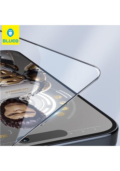 B Ar 3D Curved Hot Bending App iPhone 15 Pro Güneş Yapay Işık Engelleyici Hd Uygulama Aparatlı Cam Ekran Koruyucu