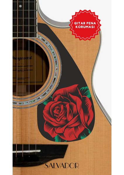 Pickguard Akustik Gitar Kendinden Yapışkanlı (Pena Korumalığı)