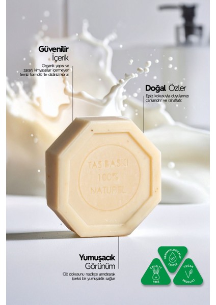 Keçi Sütü Özlü Taş Sabun 3'lü Eko Paket Peeling Etkili - 3X125 gr fiyatları