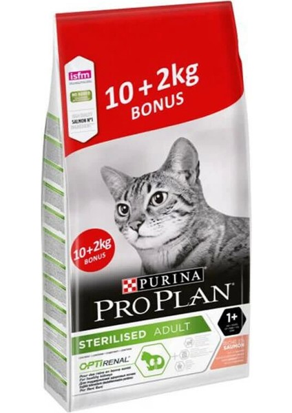 Sterilised Somonlu Kısırlaştırılmış Kedi Maması 10+2 kg