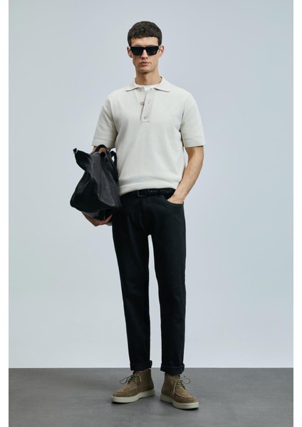 Jashua Smart Jean Erkek Pantolon Regular Fit Siyah fırsatları