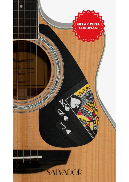Pickguard Akustik Gitar Kendinden Yapışkanlı (Pena Korumalığı)