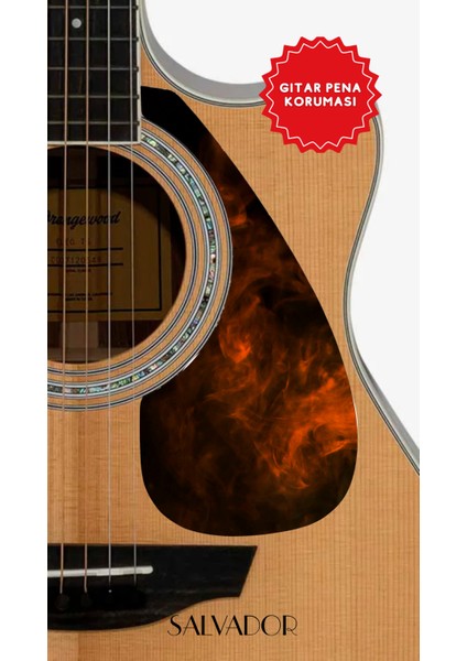 Pickguard Akustik Gitar Kendinden Yapışkanlı (Pena Korumalığı)