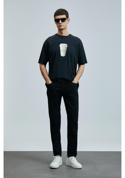 Anton Smart Jean Erkek Pantolon Slim Fit Siyah