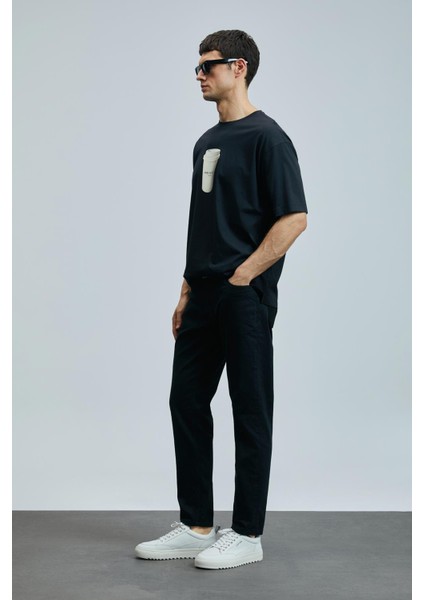 Anton Smart Jean Erkek Pantolon Slim Fit Siyah fiyatları
