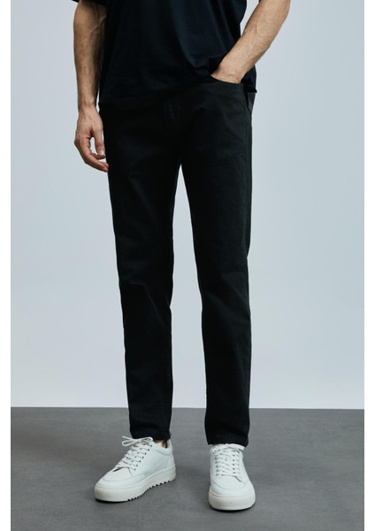 Anton Smart Jean Erkek Pantolon Slim Fit Siyah modelleri