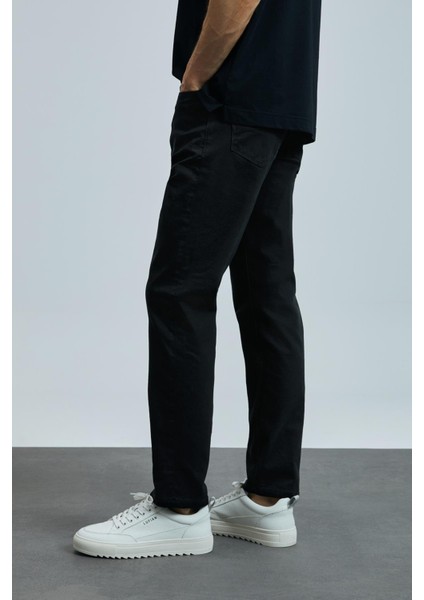 Anton Smart Jean Erkek Pantolon Slim Fit Siyah fırsatları