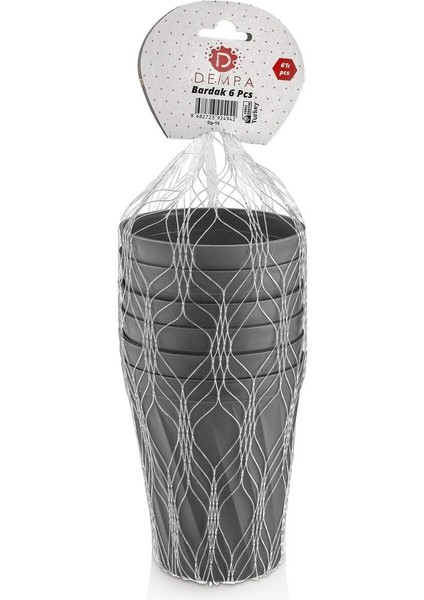 Gri 6 Kişilik 32 Parça Piknik Seti, plastik bardak ve çatal, kaşık, bıçak detaylı fiyatları