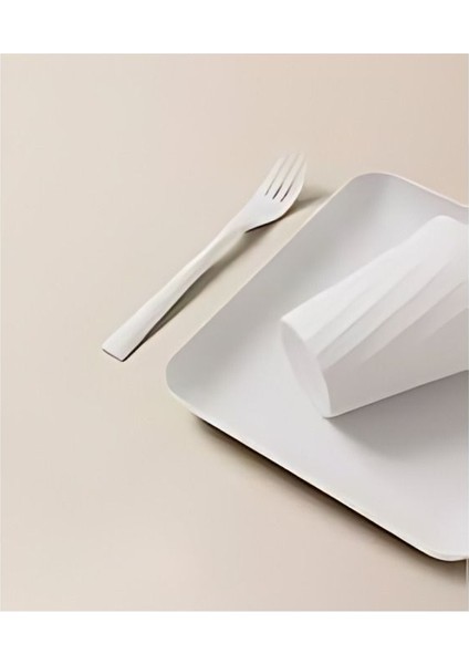 Gri 6 Kişilik 32 Parça Piknik Seti, plastik bardak ve çatal, kaşık, bıçak detaylı modelleri