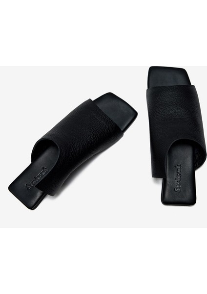 Siyah Gerçek Deri Kadın Terlik fiyatları