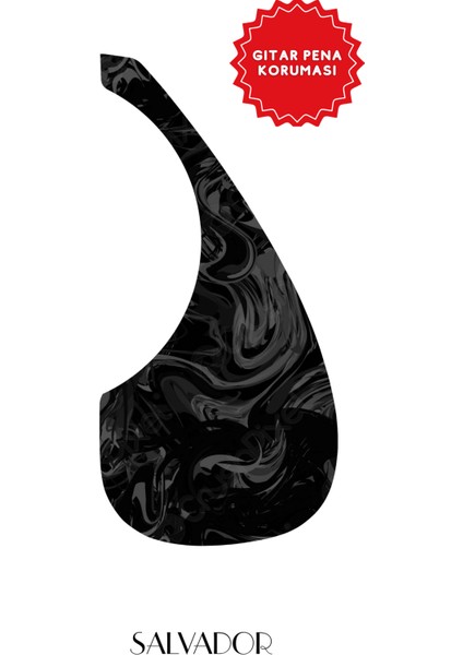 Pickguard Akustik Gitar Kendinden Yapışkanlı (Pena Korumalığı)