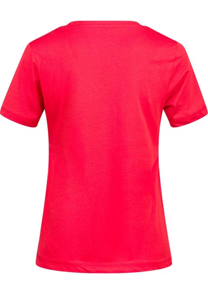 Alone Baskılı V Yaka Kadın T-Shirt 402