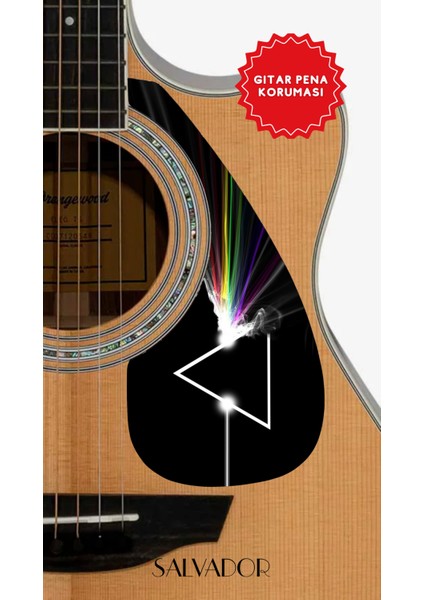 Pickguard Akustik Gitar Kendinden Yapışkanlı (Pena Korumalığı)