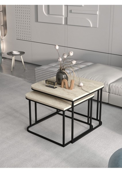 Orta Sehpa Damla Ikili Lüx Traverten fiyatları