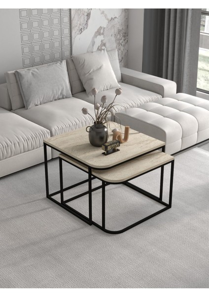 Orta Sehpa Damla Ikili Lüx Traverten fırsatları