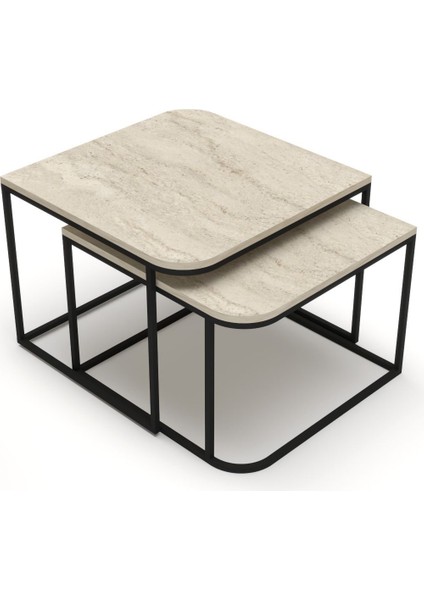 Orta Sehpa Damla Ikili Lüx Traverten indirimleri