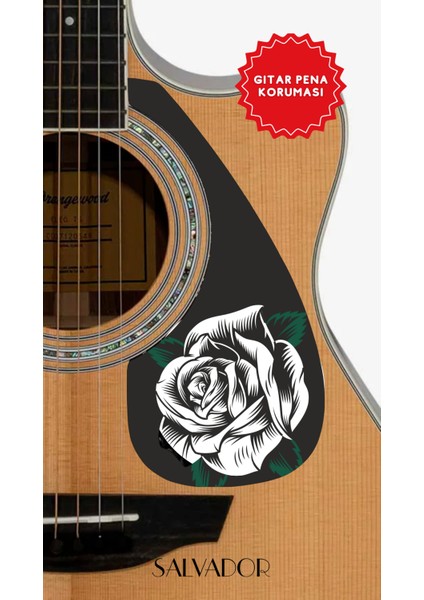 Pickguard Akustik Gitar Kendinden Yapışkanlı (Pena Korumalığı)