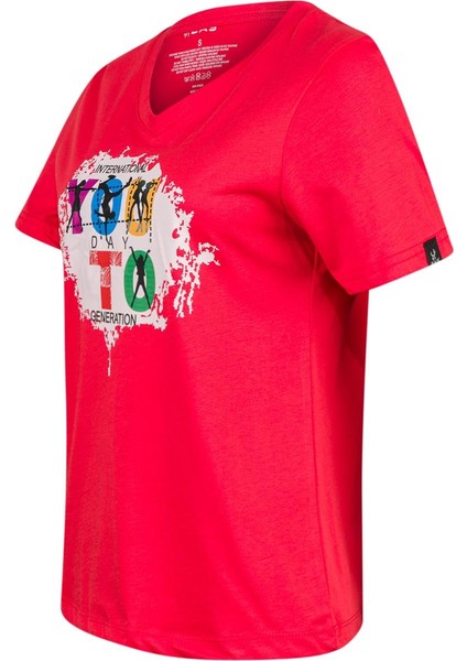 Alone Baskılı V Yaka Kadın T-Shirt 403 fiyatları