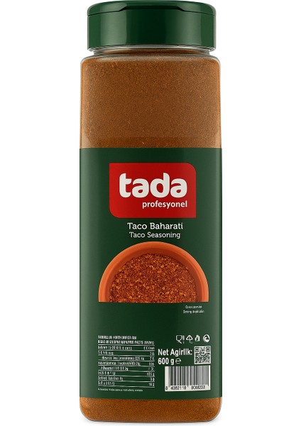 Profesyonel Taco Baharatı 600 gr Pet
