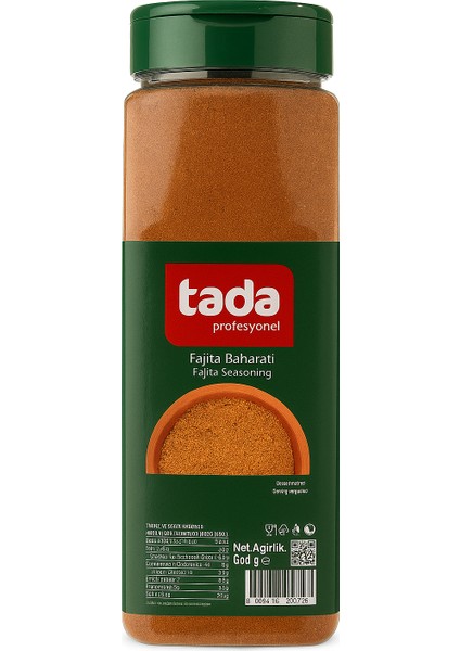 Profesyonel Fajita Baharatı 600 gr