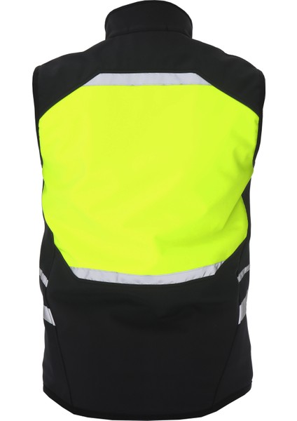 Reflektörlü Softshell Motosiklet ve Iş Güvenliği Yeleği