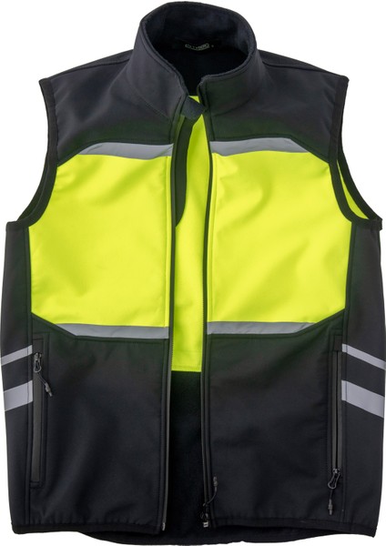Reflektörlü Softshell Motosiklet ve Iş Güvenliği Yeleği