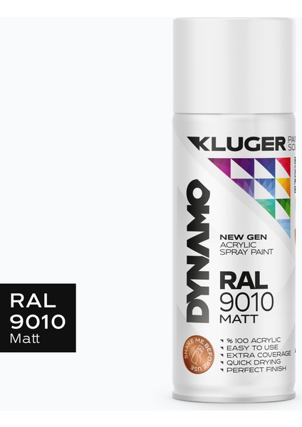 Mat Beyaz Spey Boya Ral 9010 Mat