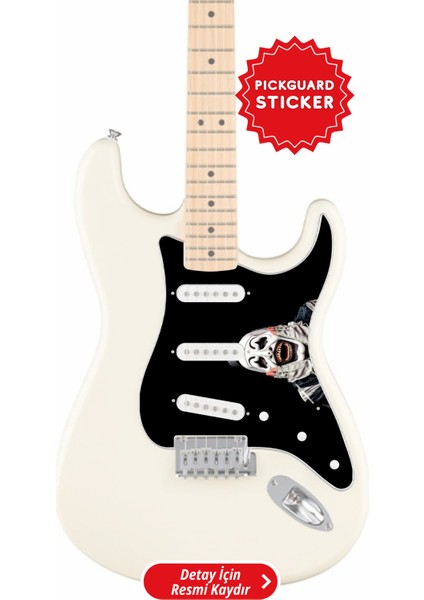 Strat Kasa Elektro Gitar Sss Pickguard Sticker