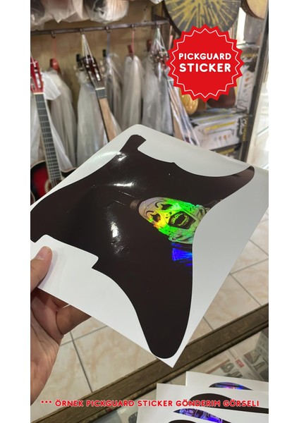 Strat Kasa Elektro Gitar Sss Pickguard Sticker fiyatları
