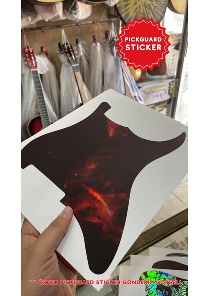 Strat Kasa Elektro Gitar Sss Pickguard Sticker fiyatları