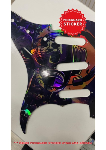 Strat Kasa Elektro Gitar Sss Pickguard Sticker fiyatları