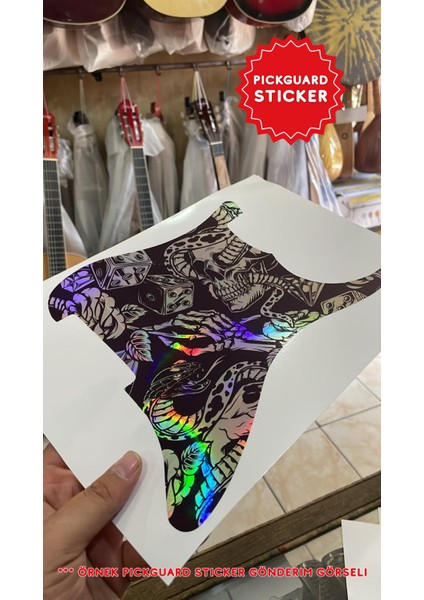 Strat Kasa Elektro Gitar Sss Pickguard Sticker modelleri