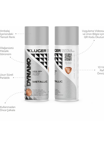 Metalik Gri Sprey Boya 410 fiyatları