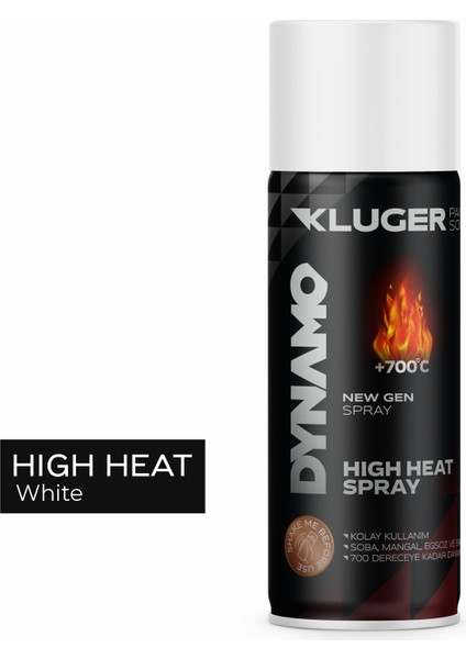 Isıya Dayanıklı Beyaz Sprey Boya 509