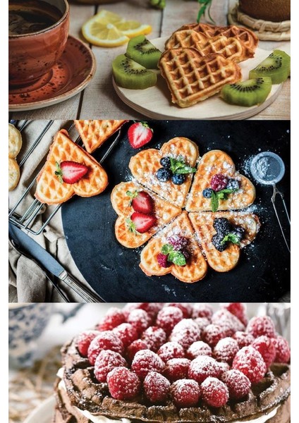 KSM-2442 Kalp Desenli Yapışmaz Plakalı Paslanmaz Çelik Waffle Makinesi modelleri