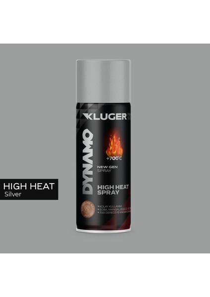 Isıya Dayanıklı Gümüş Sprey Boya 508