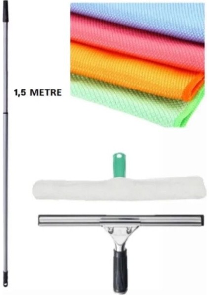 Cam Temizlik Seti Duş- Cam- Pencere- Ayna Cam Sileceği 35 cm Çekçek Peluş 4'lü Cam Bezi fiyatları