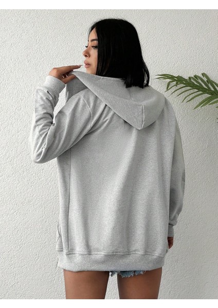 Unisex Üç Iplik Kapşonlu Hırka Fermuarlı Sweat indirimleri