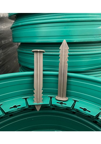 40 Adet Çim Ayırıcı Kazığı 15 cm Çim Ayracı Kazığı Çim Sınırlayıcı Kazığı Plastik Jüt Çivi modelleri