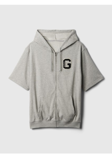 Erkek Gri Gap Logo Fermuarlı Sweatshirt fiyatları