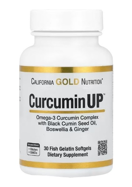 California Gold Nutrition, Curcuminup, 30 Balık Jelatin Yumuşak Kapsül