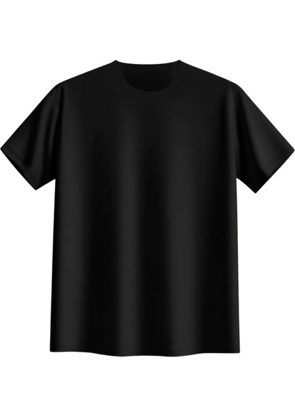 Unisex Basic Bisiklet Yaka T-Shirt