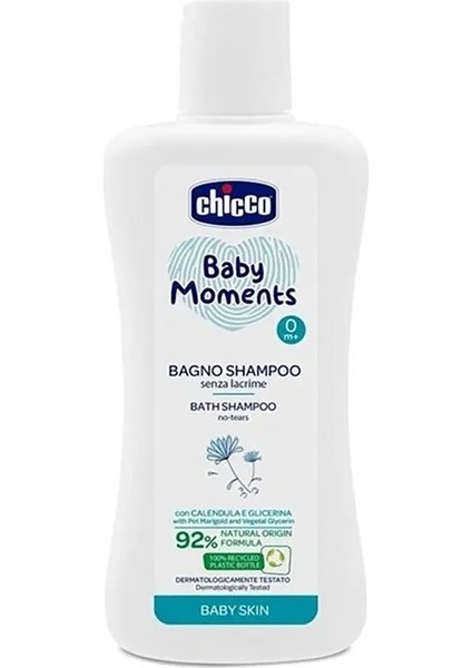 Baby Moments Doğal Saç ve Vücut Şampuan 200 ml