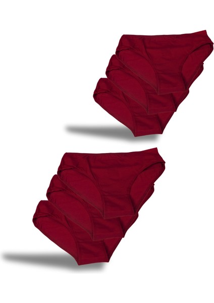 Bayan Külot Bordo 6 Lı