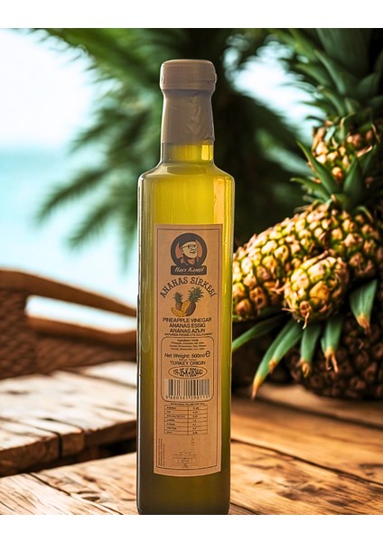 Ananas Sirkesi 500 ml Doğal Fermente Cam Şişe