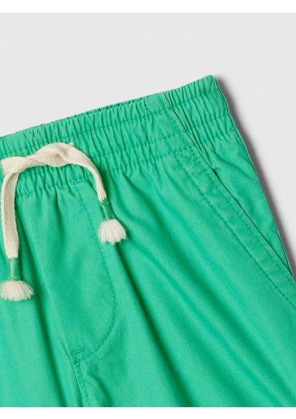 Erkek Bebek Yeşil Bağcıklı Pull-On Şort