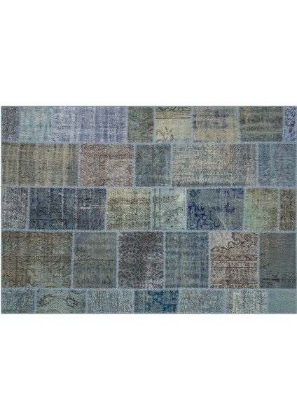 Doğal Dokuma Patchwork Halı