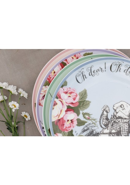 x V&a Alice In Wonderland Porselen Fine China 21CM Pasta Tabak Seti 4lü indirimleri