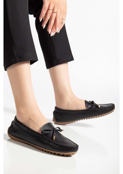 Kadın Hakiki Deri Klasik Loafer - Siyah fiyatları
